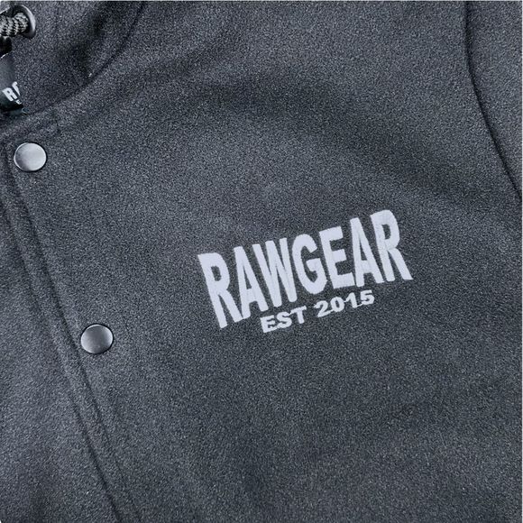 RawGear Embroidered Letterman Jacket Hoodie - Picture 2 of 6